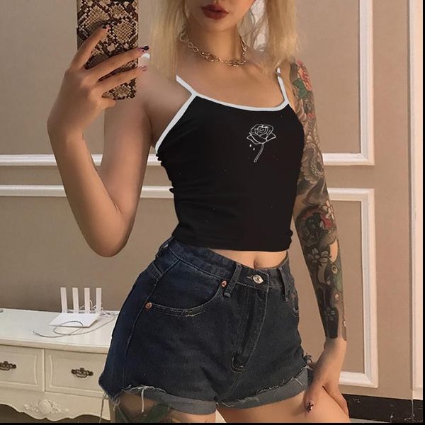 rose womens cami vogue casual tank women ribbed stretchy sport summer crop off shoulder camisetas mujer tirantes, White
rose womens cami vogue casual tank women ribbed stretchy sport summer crop off shoulder camisetas mujer tirantes, White
