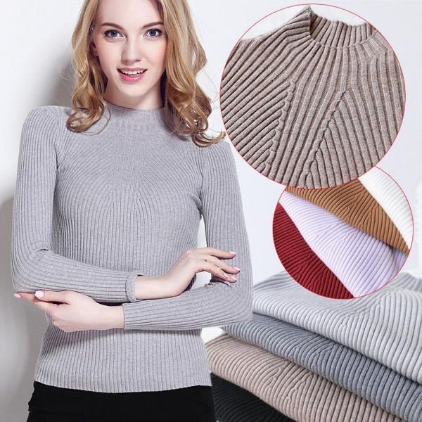 women's sweaters basic knitting woman 2021 spring autumn high stretch female pullovers white red grey sweater mujer turtleneck, White;black
women's sweaters basic knitting woman 2021 spring autumn high stretch female pullovers white red grey sweater mujer turtleneck, White;black