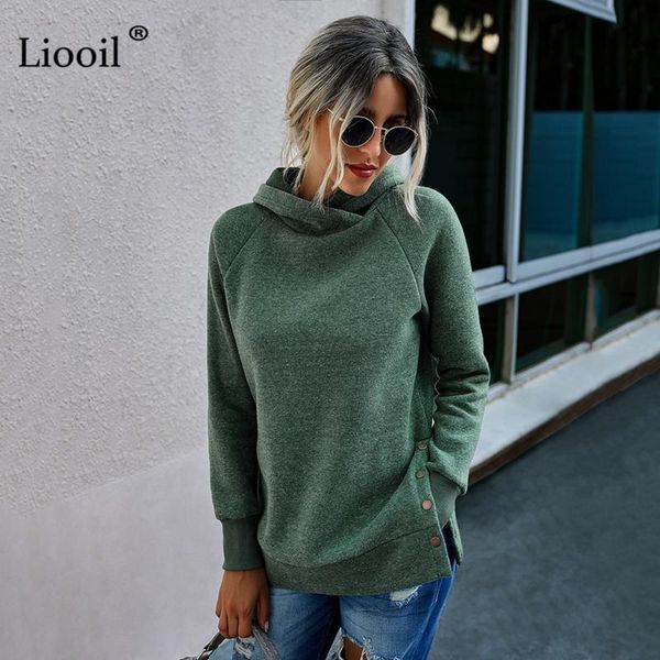 women's hoodies & sweatshirts liooil casual loose hooded sweatshirt women 2021 long sleeve button slit black gray green womens autumn p
women's hoodies & sweatshirts liooil casual loose hooded sweatshirt women 2021 long sleeve button slit black gray green womens autumn p
