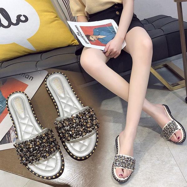 slippers rhinestone women slides flats summer beach flip flops sandals shoes casual sandalias mujer, Black
slippers rhinestone women slides flats summer beach flip flops sandals shoes casual sandalias mujer, Black