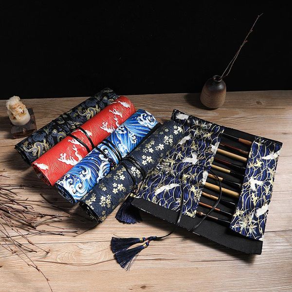 pc antiquity chinese style artist brush bag wrap 10 holes cotton charateristic pattern tassel pendant l s sizes pencil bags
pc antiquity chinese style artist brush bag wrap 10 holes cotton charateristic pattern tassel pendant l s sizes pencil bags