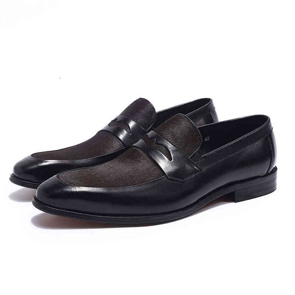 dress shoes brand luxury men penny loafer black brown patchwork genuine leather and horsehair slip on men's casual sj25
dress shoes brand luxury men penny loafer black brown patchwork genuine leather and horsehair slip on men's casual sj25