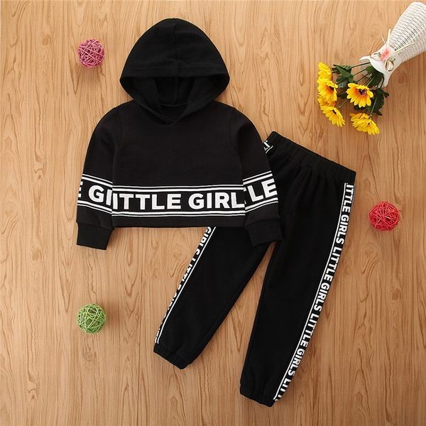 spring autumn children clothes toddler girls sports suit fashion leisure girls hooded black long sleeve letter pants, White
spring autumn children clothes toddler girls sports suit fashion leisure girls hooded black long sleeve letter pants, White