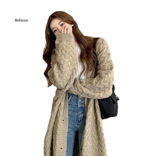 women's wool & blends autumn winter women knitted coat fashion casual loose long cardigan ladies batwing sleeve solid sweater jacket, Black
women's wool & blends autumn winter women knitted coat fashion casual loose long cardigan ladies batwing sleeve solid sweater jacket, Black
