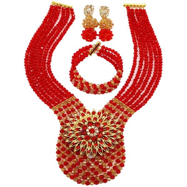 earrings & necklace fashion red champagne gold ab crystal beads african jewelry set nigerian wedding party sets 6wdk07, Silver
earrings & necklace fashion red champagne gold ab crystal beads african jewelry set nigerian wedding party sets 6wdk07, Silver