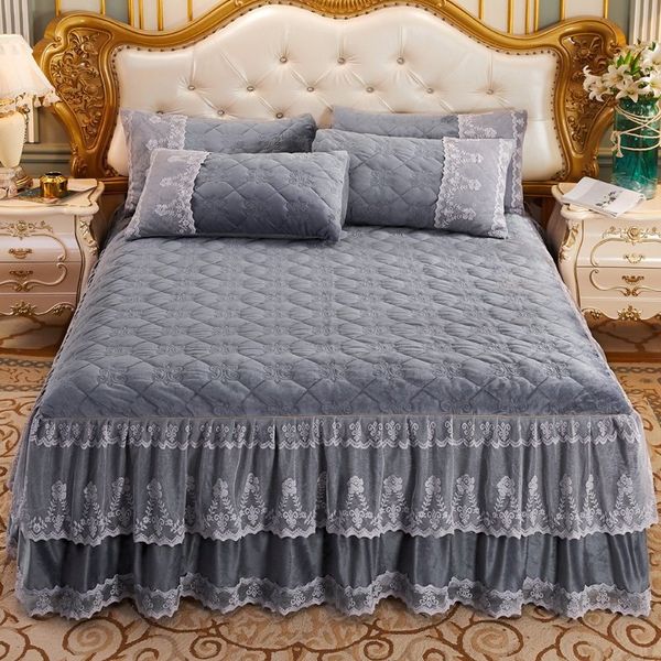 bed skirt thicken warm lace side skirt crystal velvet quilted padded bed sheets king queen size bedspread mattress cover qkbt
bed skirt thicken warm lace side skirt crystal velvet quilted padded bed sheets king queen size bedspread mattress cover qkbt