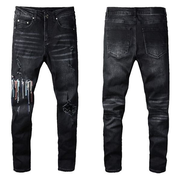 2023 mens skinny straight slim ripped jeans men fashion street wear motorcycle biker jean pants size 28-40 30qx, Blue
2023 mens skinny straight slim ripped jeans men fashion street wear motorcycle biker jean pants size 28-40 30qx, Blue