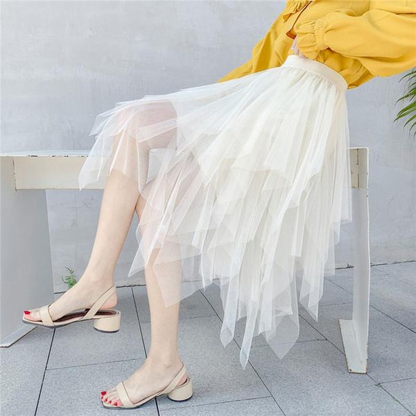 skirts trendy women clothes high waist solid casual cotton irregular tulle summer one pieces, Black
skirts trendy women clothes high waist solid casual cotton irregular tulle summer one pieces, Black