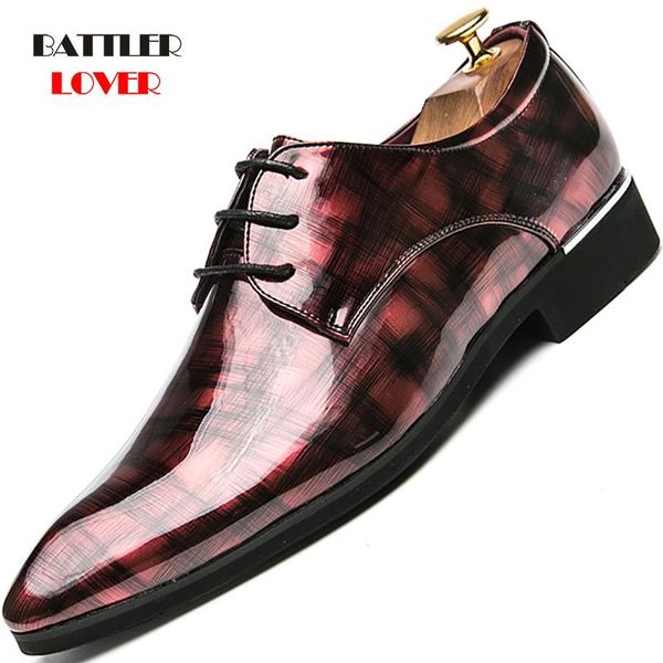 dress shoes fashion pointed toe lace up business wedding patent leather oxford men formal office shoe for mens hairdresser, Black
dress shoes fashion pointed toe lace up business wedding patent leather oxford men formal office shoe for mens hairdresser, Black