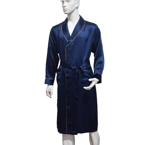 men's sleepwear silk nightgown spring and autumn long sleeve simple lace up mulberry pajamas morning robe home bathrobe, Black;brown
men's sleepwear silk nightgown spring and autumn long sleeve simple lace up mulberry pajamas morning robe home bathrobe, Black;brown