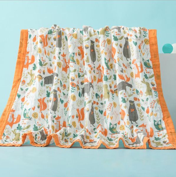 six layers cotton general gauze baby children's bath towels babe blanket cartoon printed towel quilt absorbent breathable 120*150cm
six layers cotton general gauze baby children's bath towels babe blanket cartoon printed towel quilt absorbent breathable 120*150cm