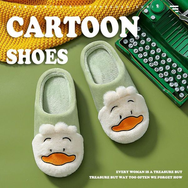 women winter slippers yellow cute duck flock home soft anti-slip mules fluffy plush warm indoor shoes, Black
women winter slippers yellow cute duck flock home soft anti-slip mules fluffy plush warm indoor shoes, Black