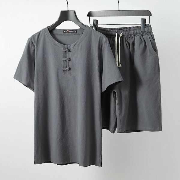 summer men pajamas home wear sleep short sleeve tshirt chinese style button linen cotton breathable plus size clothing men's sleepwear, Black;brown
summer men pajamas home wear sleep short sleeve tshirt chinese style button linen cotton breathable plus size clothing men's sleepwear, Black;brown