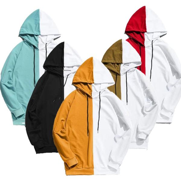 men's hoodies & sweatshirts spring long sleeve fashion half black white cool men patchwork cotton sweatshirt male hoodie
men's hoodies & sweatshirts spring long sleeve fashion half black white cool men patchwork cotton sweatshirt male hoodie