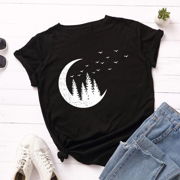 women's t-shirt moon plants trees birds graphic t shirts for women cotton short sleeve tee female shirt summer casual print clothes gi, White
women's t-shirt moon plants trees birds graphic t shirts for women cotton short sleeve tee female shirt summer casual print clothes gi, White