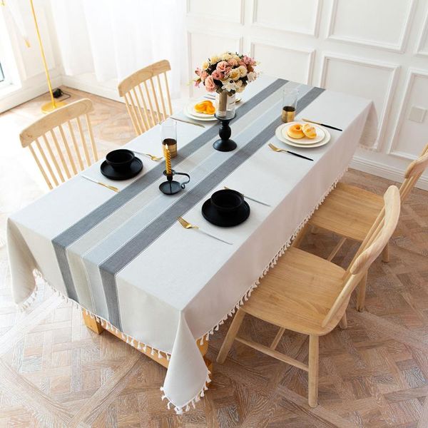 table cloth modern style home dinner rectangular tablecloth coffee tea decorative stripe tassel cover cotton linen
table cloth modern style home dinner rectangular tablecloth coffee tea decorative stripe tassel cover cotton linen