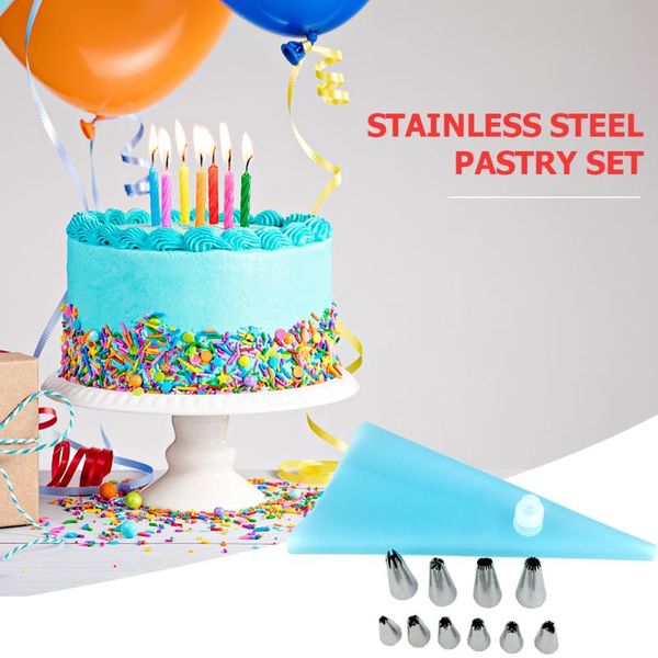 baking & pastry tools 12 pcs/set silicone bag tips kitchen diy icing piping cream reusable bags +12 nozzle set cake decorating
baking & pastry tools 12 pcs/set silicone bag tips kitchen diy icing piping cream reusable bags +12 nozzle set cake decorating