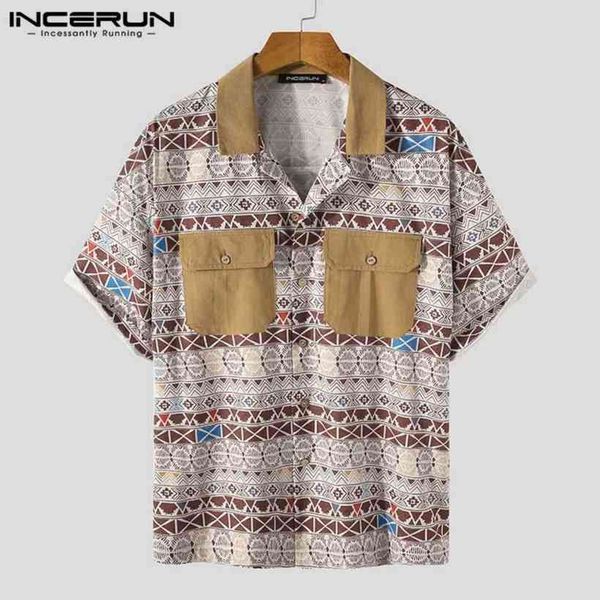 printed men's shirt incerun short mouwen revers patchwork camisa summer flowers button chemistry multi bags hawaiian blouse, White;black
printed men's shirt incerun short mouwen revers patchwork camisa summer flowers button chemistry multi bags hawaiian blouse, White;black