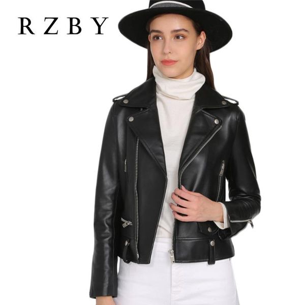women's leather & faux rivet fashion winter locomotive black zipper lapel genuine slim 100% real sheep jacket coat
women's leather & faux rivet fashion winter locomotive black zipper lapel genuine slim 100% real sheep jacket coat