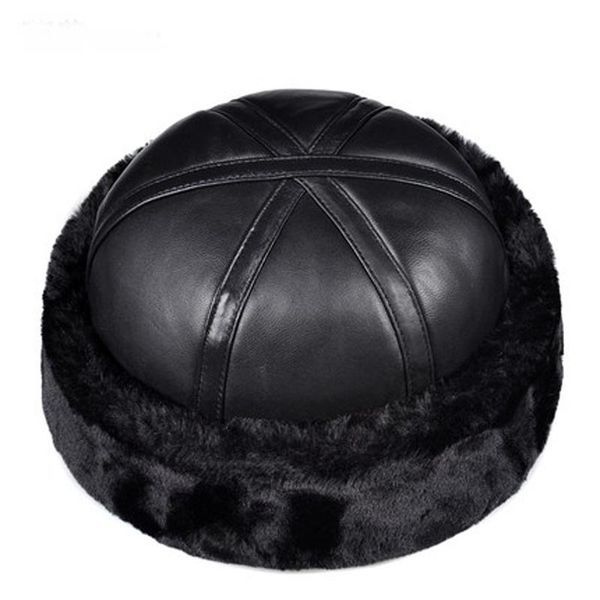 beanies chinese-style round real leather hat snapback couple caps flanging solid color men's hats add wool to keep warm
beanies chinese-style round real leather hat snapback couple caps flanging solid color men's hats add wool to keep warm