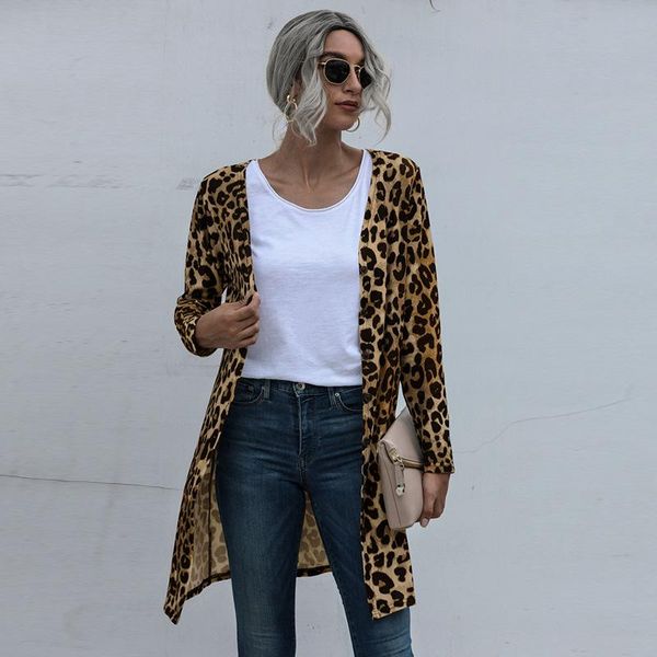 women's wool & blends long sleeve button leopard printed coat women streetwear jacket casual fall 2021 clothing manteau femme, Black
women's wool & blends long sleeve button leopard printed coat women streetwear jacket casual fall 2021 clothing manteau femme, Black