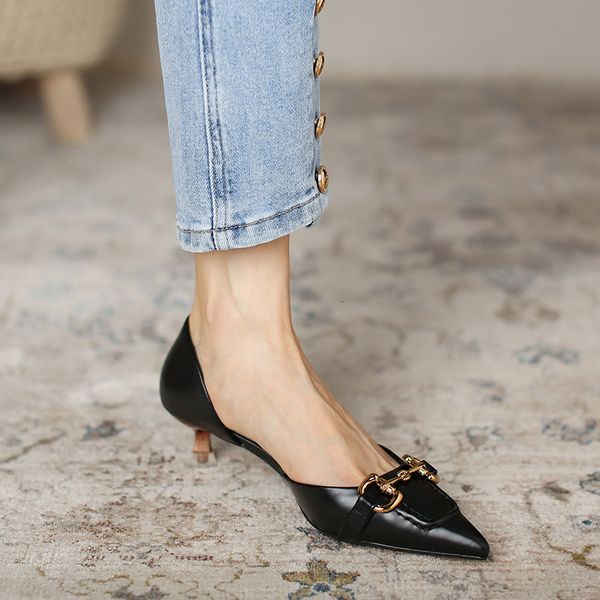 sandals 778-53 niche french roman buckle hollow high heels women's thin medium professional single shoes ol temperament 5cm 17hl, Black
sandals 778-53 niche french roman buckle hollow high heels women's thin medium professional single shoes ol temperament 5cm 17hl, Black