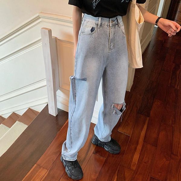blue straight jeans mom basic woman vintage loose ripped long trousers female street denim pants (s8679 women's
blue straight jeans mom basic woman vintage loose ripped long trousers female street denim pants (s8679 women's