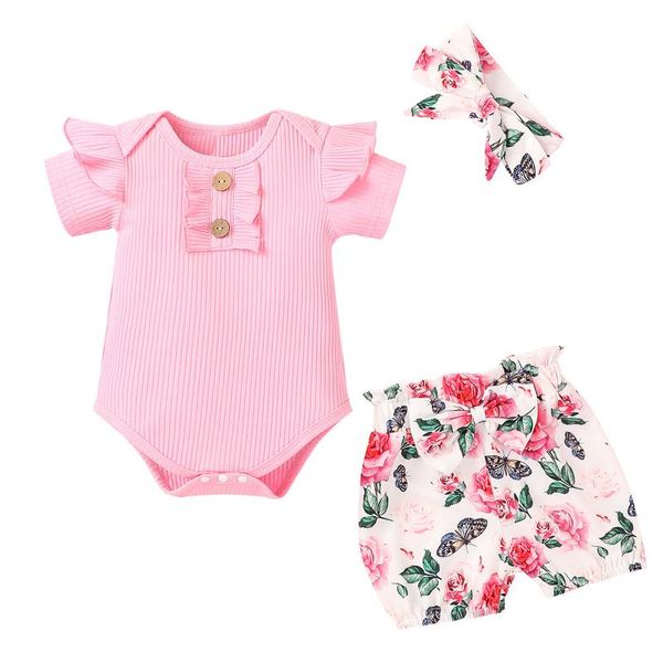 infant short sleeve romper shorts bow hair ornament flower print ruffle decoration clothing sets, White
infant short sleeve romper shorts bow hair ornament flower print ruffle decoration clothing sets, White
