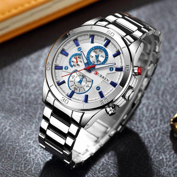 wristwatches watch men curren buy relogio masculino quartz fashion casual business male clock xfcs, Slivery;brown
wristwatches watch men curren buy relogio masculino quartz fashion casual business male clock xfcs, Slivery;brown