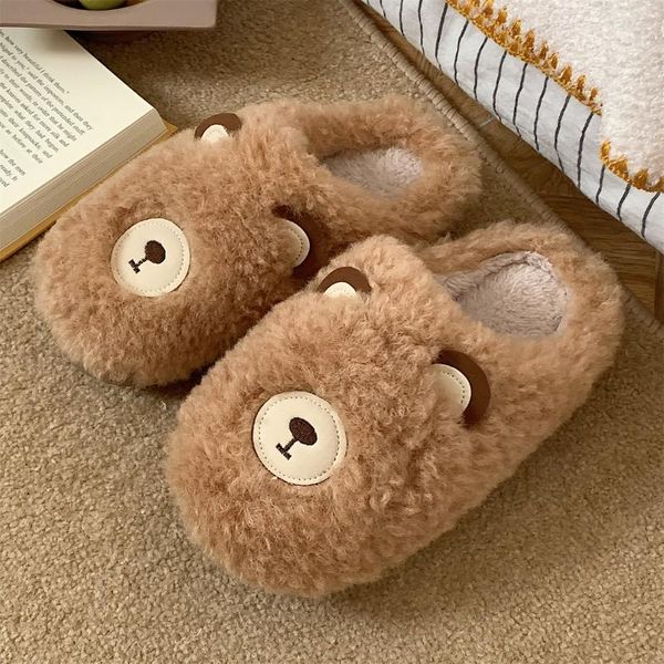 slippers 2021 fashion design lovely cartoon bear cotton for men and women winter home non-slip warm fluffy comfortable shoes, Black
slippers 2021 fashion design lovely cartoon bear cotton for men and women winter home non-slip warm fluffy comfortable shoes, Black
