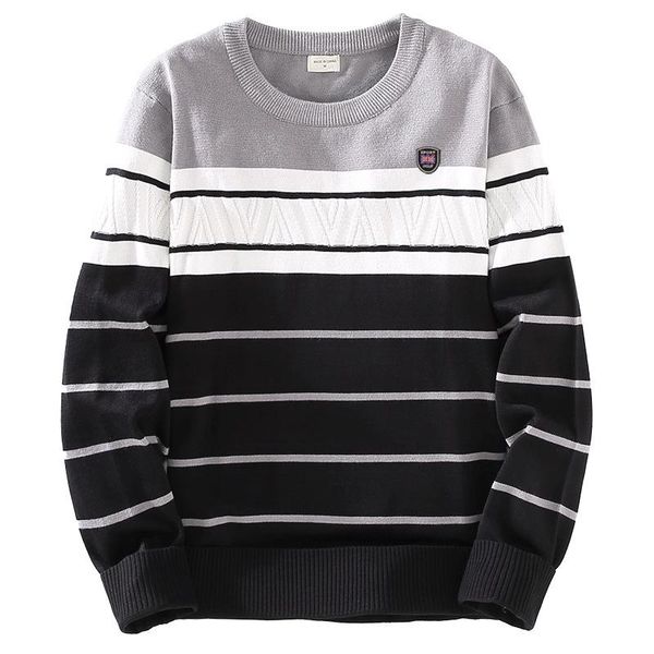 men's sweaters spring autumn embroidery o-neck mens long sleeve casual knitted clothes fashion slim male coats, White;black
men's sweaters spring autumn embroidery o-neck mens long sleeve casual knitted clothes fashion slim male coats, White;black