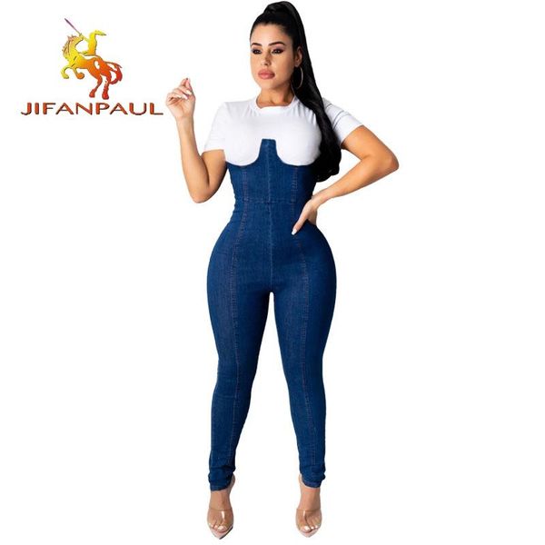 women's pants & capris 2021 trendy fashion slim fit all-match bag hip stitching high waist denim jumpsuit, Black;white
women's pants & capris 2021 trendy fashion slim fit all-match bag hip stitching high waist denim jumpsuit, Black;white