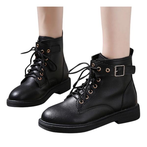 boots sagace strap women autumn winter shoes lace up casual short ankle boot leather for ladies, Black
boots sagace strap women autumn winter shoes lace up casual short ankle boot leather for ladies, Black