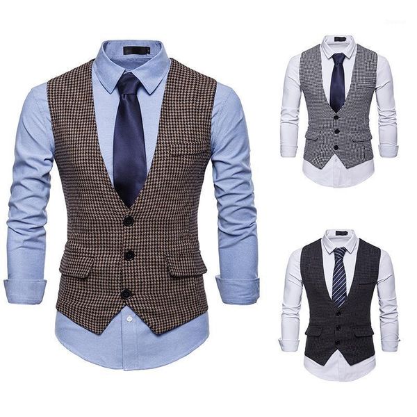 men's vests brand sleeveless jackets waistcoat men suit vest male british style slim cotton single breasted vintage outwear, Black;white
men's vests brand sleeveless jackets waistcoat men suit vest male british style slim cotton single breasted vintage outwear, Black;white