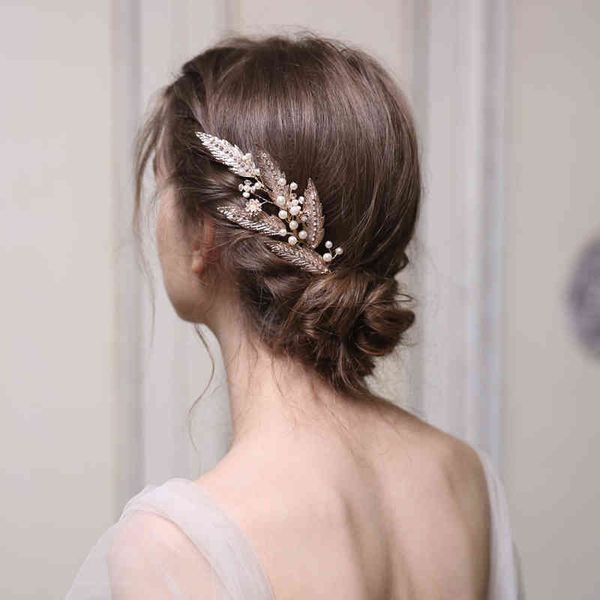 simple leaf wedding comb piece pearls women jewelry handmade bridal accessories hair ornament, Slivery;golden
simple leaf wedding comb piece pearls women jewelry handmade bridal accessories hair ornament, Slivery;golden