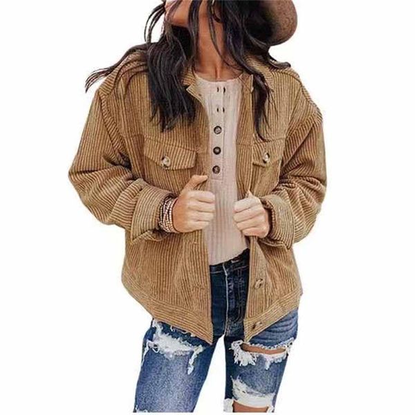 women's jackets autumn winter warm corduroy jacket women fleece distressed coat long sleeve turndown collar outwear female casual outer, Black;brown
women's jackets autumn winter warm corduroy jacket women fleece distressed coat long sleeve turndown collar outwear female casual outer, Black;brown