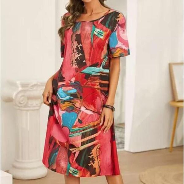 women's swimwear vintage elegant women dress plus size colorful print short sleeves o-neck vestidos straight a-line sukienki wizytowe, White;black
women's swimwear vintage elegant women dress plus size colorful print short sleeves o-neck vestidos straight a-line sukienki wizytowe, White;black