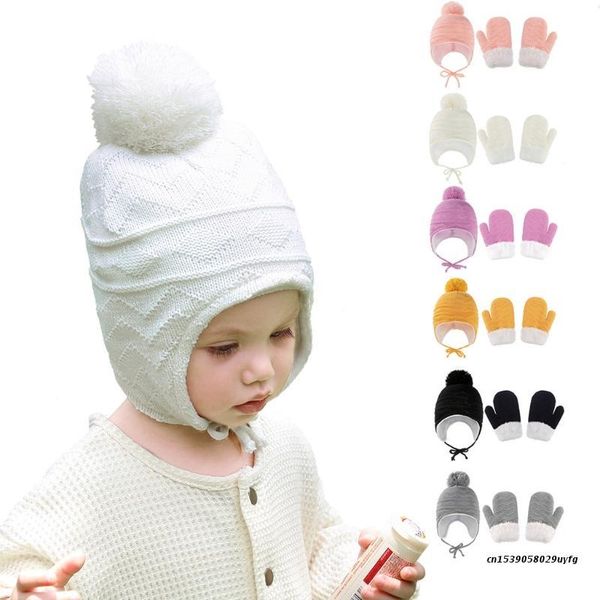 caps & hats winter warm baby solid color earflap hat gloves set fur ball beanies cap mitten kit for toddler girls boys knitted, Yellow
caps & hats winter warm baby solid color earflap hat gloves set fur ball beanies cap mitten kit for toddler girls boys knitted, Yellow