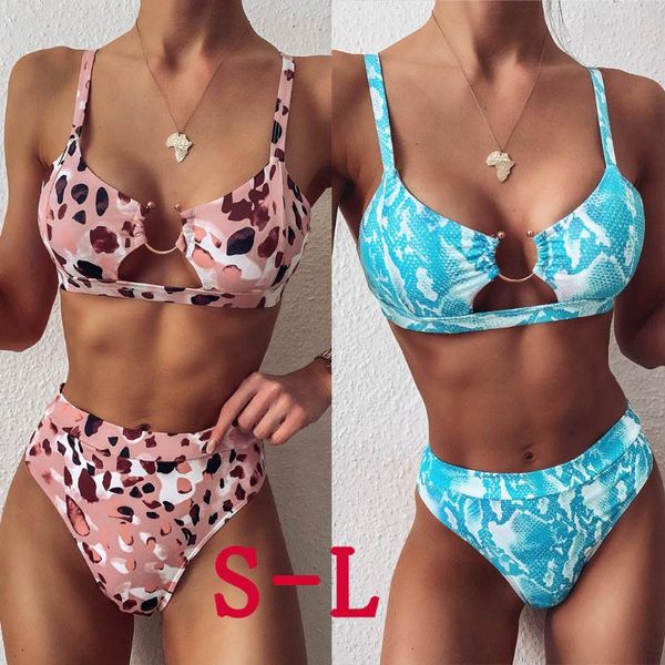 women bikinis brasileiro 2021 leopard printed woman push up bikini set two piece buckle high waist swimwear female women's, White;black
women bikinis brasileiro 2021 leopard printed woman push up bikini set two piece buckle high waist swimwear female women's, White;black