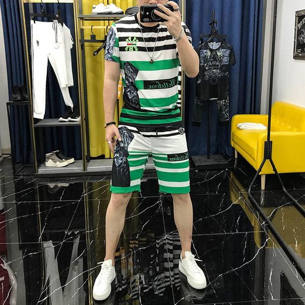 men's tracksuits boys outfits summer korean fashion handsome sports leisure short sleeve shorts, Gray
men's tracksuits boys outfits summer korean fashion handsome sports leisure short sleeve shorts, Gray