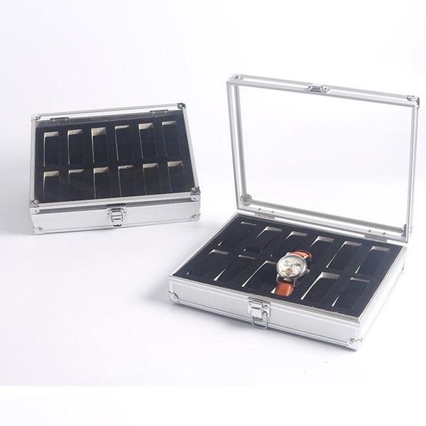 watch boxes & cases metal box 6/12 grids silver display case storage holder organizer jewelry packed in bubble column, Black;blue
watch boxes & cases metal box 6/12 grids silver display case storage holder organizer jewelry packed in bubble column, Black;blue
