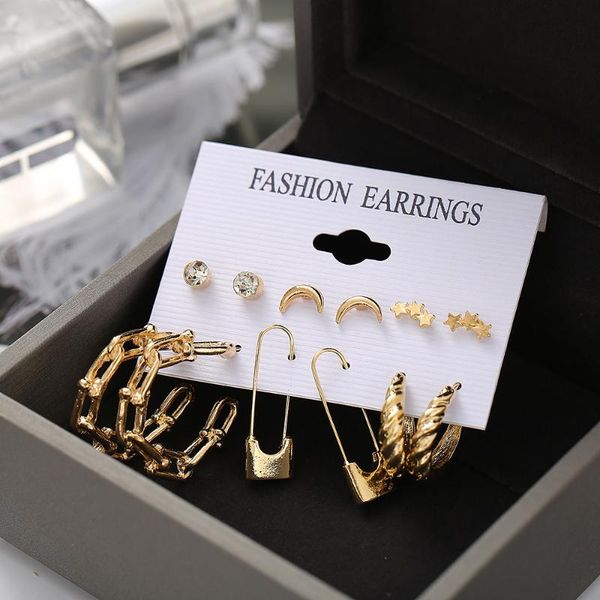 dangle & chandelier 5312001metal circle chain earring set 6 pieces creative personality cross-border love pin butterfly earrings, Silver
dangle & chandelier 5312001metal circle chain earring set 6 pieces creative personality cross-border love pin butterfly earrings, Silver