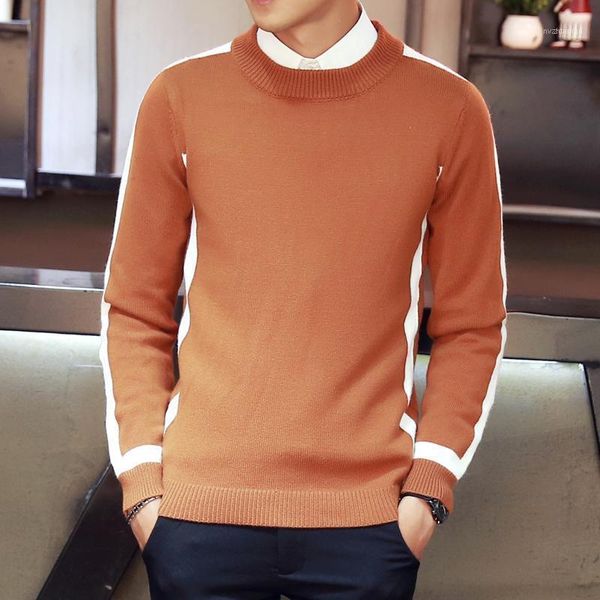 men's sweaters autumn and winter thickening pullover sweater male o-neck striped slim fit knitting mens warm casual men1, White;black
men's sweaters autumn and winter thickening pullover sweater male o-neck striped slim fit knitting mens warm casual men1, White;black