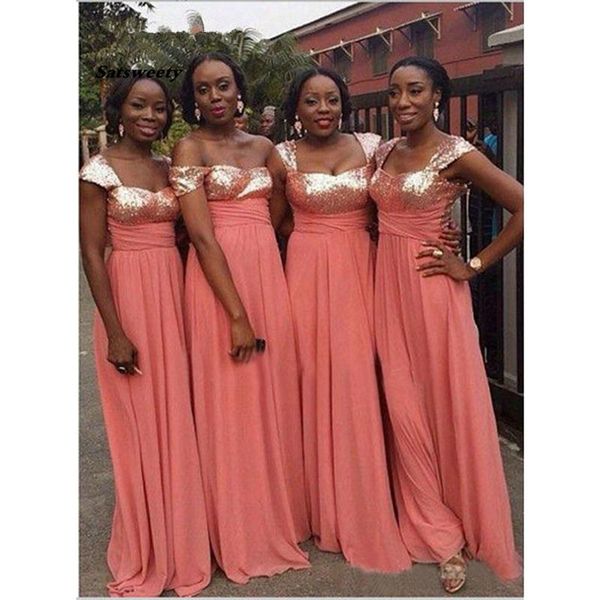 bridesmaid dress coral dresses long v neck sequins chiffon sleeveless floor length for wedding, White;pink
bridesmaid dress coral dresses long v neck sequins chiffon sleeveless floor length for wedding, White;pink