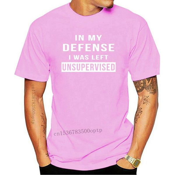 men's t-shirts in my defense i was left unsupervised t shirt tee funny clothes, White;black
men's t-shirts in my defense i was left unsupervised t shirt tee funny clothes, White;black