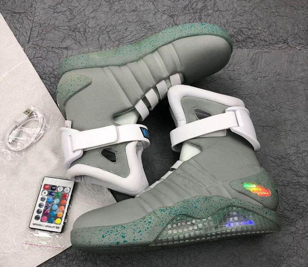 basketball shoes running high qualit authentic mag back the future glow in dark gray sneakers s led lighting up mags boots men, Black
basketball shoes running high qualit authentic mag back the future glow in dark gray sneakers s led lighting up mags boots men, Black