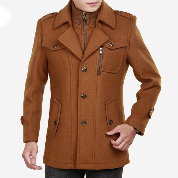 men's wool & blends winter casual trench coat fashion business medium solid thicken slim windbreaker overcoat jacket male plus size#f3, Black
men's wool & blends winter casual trench coat fashion business medium solid thicken slim windbreaker overcoat jacket male plus size#f3, Black