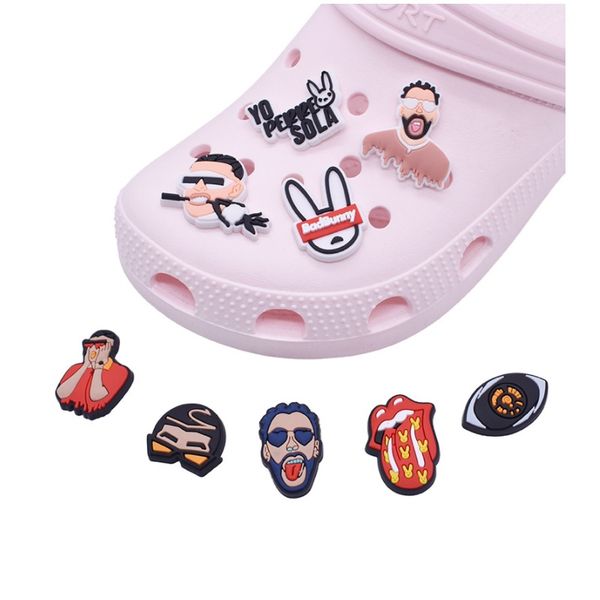 wholesale mexican cartoon rabbit style soft rubber pvc shoe charms clog shoes buckle jibz for croc xmas birthday gifts part favors, White;pink
wholesale mexican cartoon rabbit style soft rubber pvc shoe charms clog shoes buckle jibz for croc xmas birthday gifts part favors, White;pink