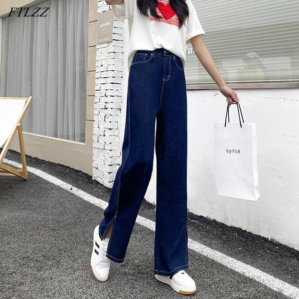 women's jeans ftlzz casual female high waist loose retro dark blue long streetwear women wide leg split denim pants ladies trousers
women's jeans ftlzz casual female high waist loose retro dark blue long streetwear women wide leg split denim pants ladies trousers