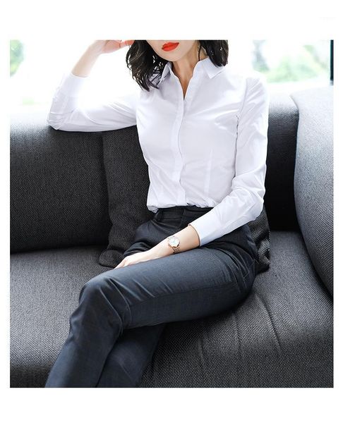 women's jackets shirt white long sleeve short plush professional dress formal 1632 autumn slim fit top, Black;brown
women's jackets shirt white long sleeve short plush professional dress formal 1632 autumn slim fit top, Black;brown